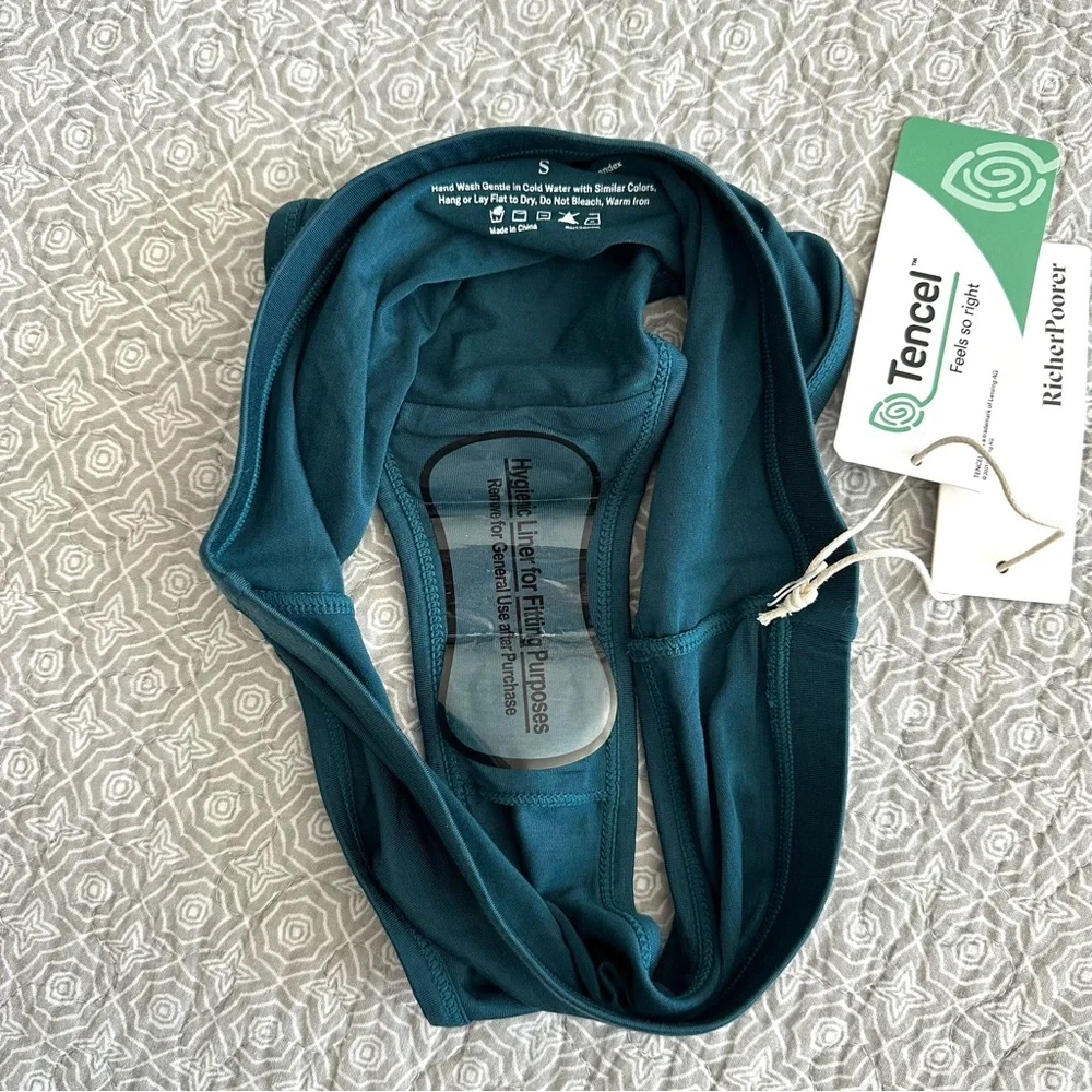 NEW! Richer Poorer Women’s High Waist Brief Reflecting Pond Teal Size S NWT